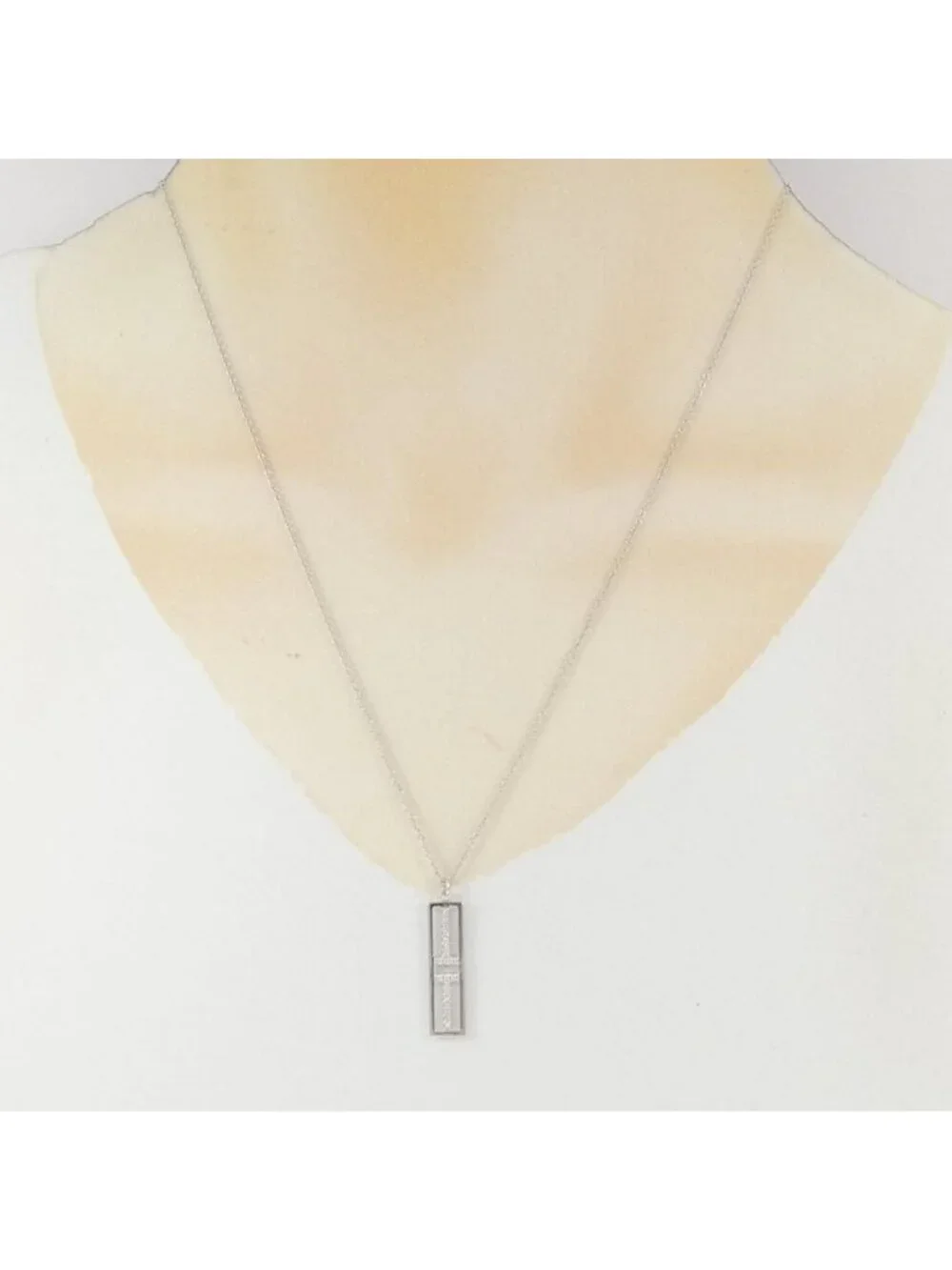 Tiffany & Co T Too Open Vertical Bar Necklace